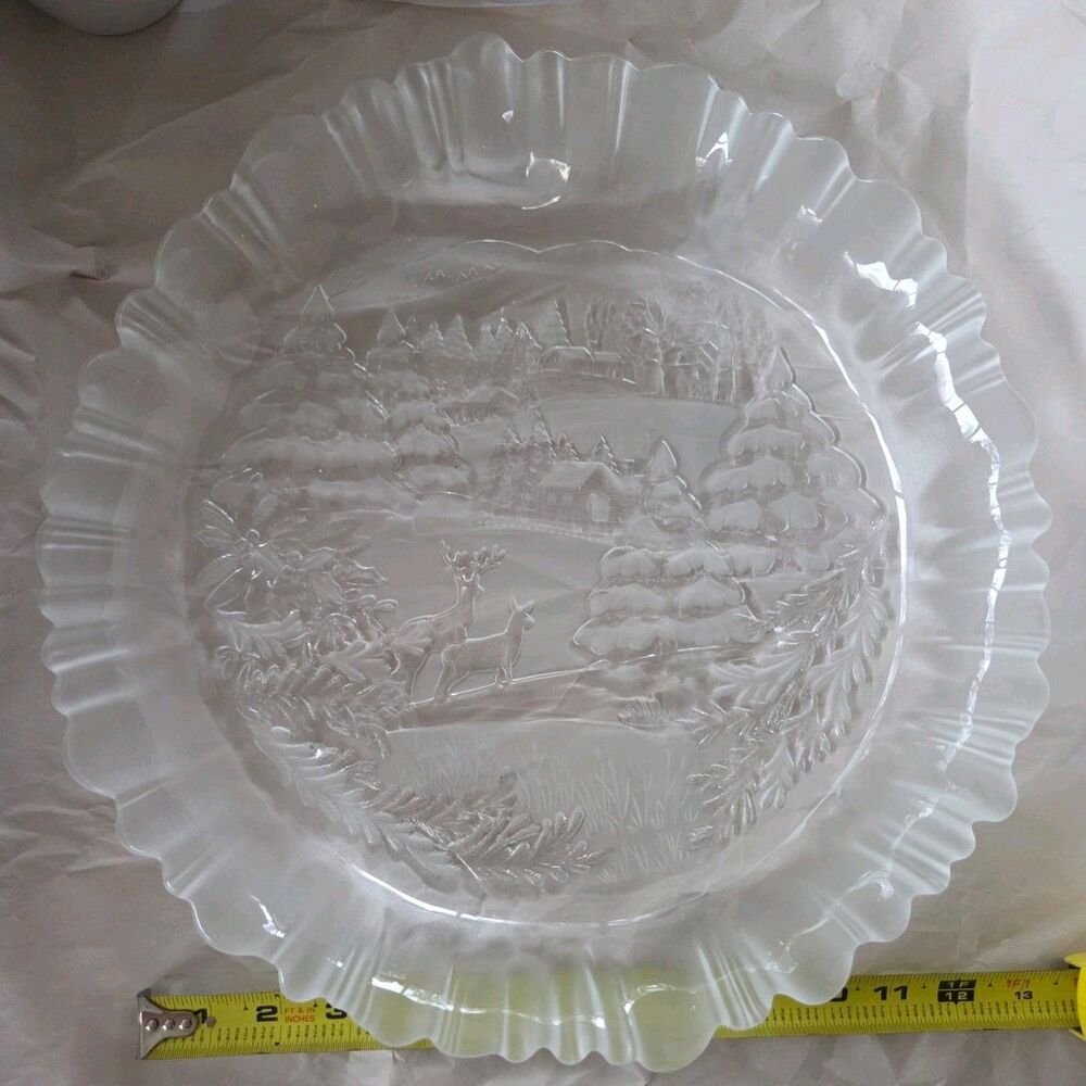 Mikasa Winter Dreams 13.75" Serving H'orsderve Dish Made in Germany‎ Excellent
